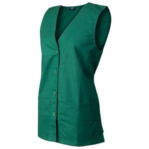 Women's Work Vest with 2 Pockets and Back Ties