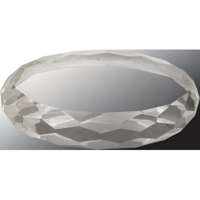 Crystal Oval Paperweight