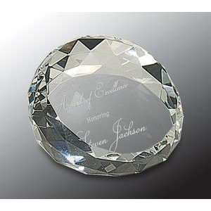 Crystal Facet Paper Weight