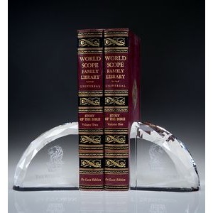 Crystal Faceted Bookends