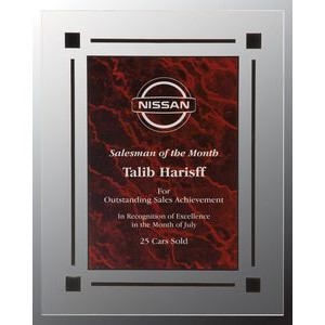 Red Marble Acrylic Plaque
