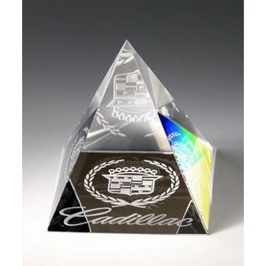 Crystal Pyramid Paperweight
