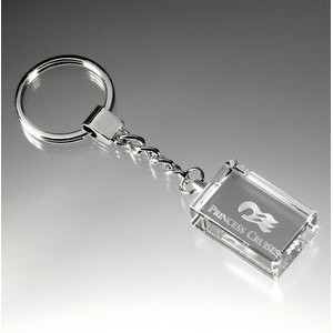 Crystal Rectangle Keychain