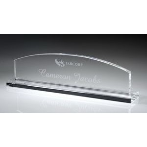 Crystal Name Plate With Base