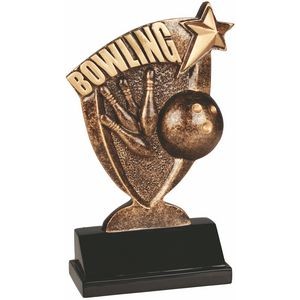 6" Bowling Broadcast Resin Trophy