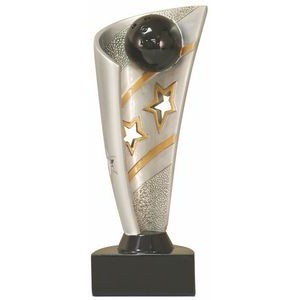 7" Bowling Banner Resin Trophy