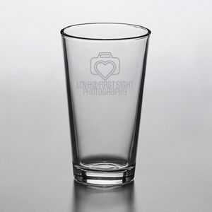 Deep Etched or Laser Engraved Libbey® Restaurant Basics 16 oz. Mixing Glass / Pint Glass
