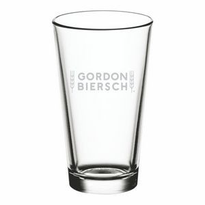 Deep Etched or Laser Engraved Acopa Select 16 oz. Rim Tempered Mixing Glass / Pint Glass