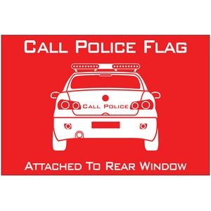 Call Police Banner Windshield Banner