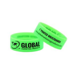 Screen Printed 3/4" Silicone Wristbands