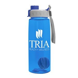 24 oz Transparent Flair Shaker Bottle - Quick Snap Lid