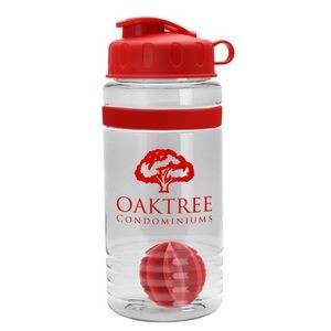 20 Oz. Stripe Shaker Sports Bottle w/Flip Lid