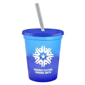 16 Oz. Cool Color Change Straw Cup