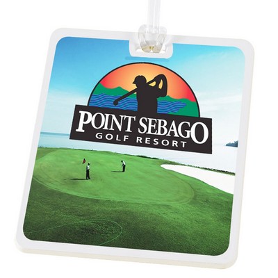 Rectangle Golf Tag With Digital Process Imprint