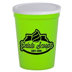 16 Oz. Stadium Cup With No-Hole Lid