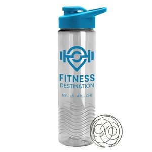 The Wave 24 oz. Tritan™ Shaker Bottle with Drink thru lid and Mixing Whisk Ball