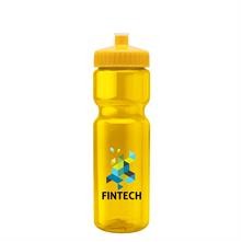 28 Oz. Translucent Sports Bottle w/Push Pull Lid - Digital Imprint