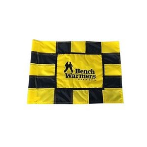 Checkered Golf Flag Embroidery on both side