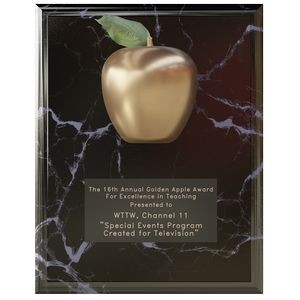 Golden Split Apple Simulated Granite Plaque (Unim
