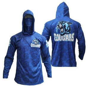Hooded T-Shirt with Gaiter Long Sleeves 6oz