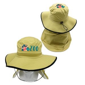 Bucket Sun Hat With Neck Shield
