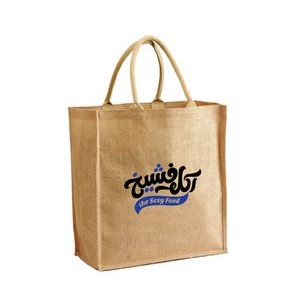 Jute Shopping tote with Cotton Webbed handles