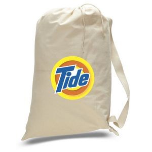 Small Canvas Laundry Bag - Natural