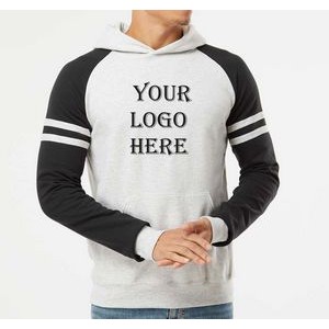 Jerzees - Nublend Varsity Colorblocked Raglan Hooded Sweatshirt
