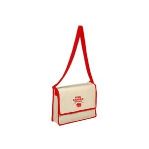 Canvas Messenger Bag With Flap