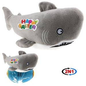 Hungry Shark 2N1 Convertible Plush Toy and Egg Pillow