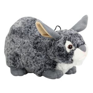 The Lifelike Bunny in Gray, A Sweet Long Eared Rabbit Plush
