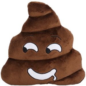 Emoji Mischievous Poo Cushion, A Custom Plush, Factory Direct