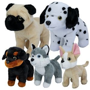 Playful Puppy Collection, Featuring 5 Standing Plush Pups