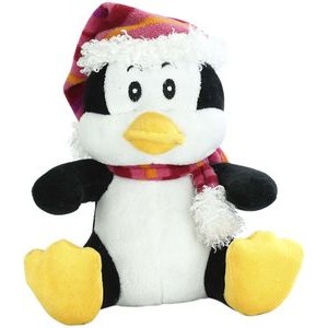 The Wide Eyed Penguin, Topped with Fur Trimmed Cap and Scarf