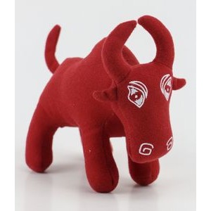 The Raging Red Bull, A Promotional Plush That Stands Tall