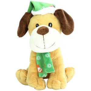 The Holiday Hound in Green, A Customizable Plush