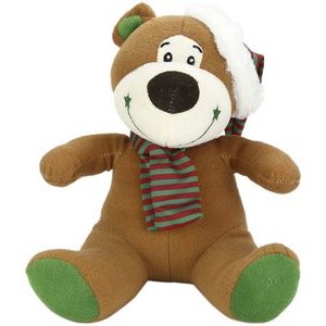 The Festive Brown Bear, A Teddy Bear with Scarf and Hat