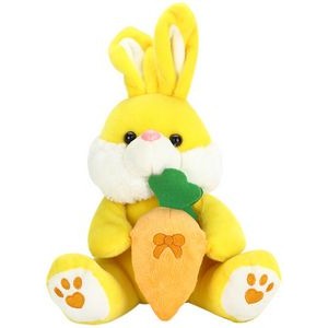 The Sunshine Bunny with Carrot, A Custom Yellow Rabbit Plush