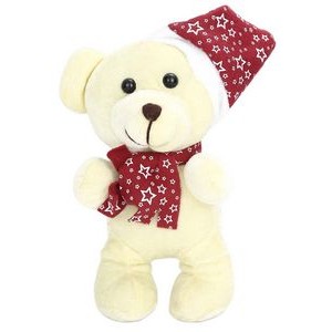The Golden Christmas Bear, A Charming Holiday Plush Cub