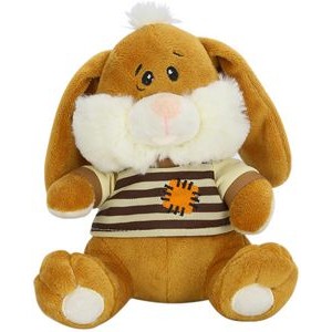 The Striped Brown Bunny, A Plush Promotional Rabbit in Shirt