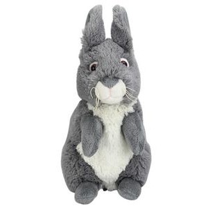 The Upright Bunny in Charcoal, A Handsome Lifelike Plush