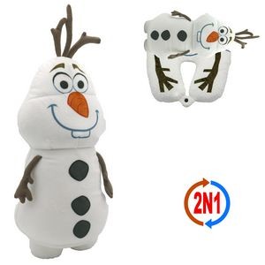 Olaf 2N1 Convertible Snowman & Neck Pillow