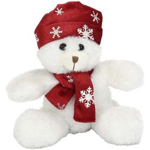 The Tiny Christmas Teddy, A Petite Bear with Hat and Scarf
