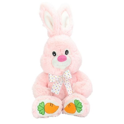 The Pink Posy Rabbit, A Bunny Adorned with Polka Dot Bow