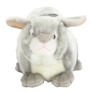 The Lifelike Gray Bunny, A Naturally Styled Rabbit Plush