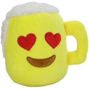 Emoji Beer Mug Loving, A Plush Toy, Designed for Custom Order