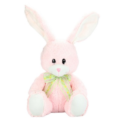 The Lithe Pink Rabbit, A Pastel Bunny with Elongated Ears