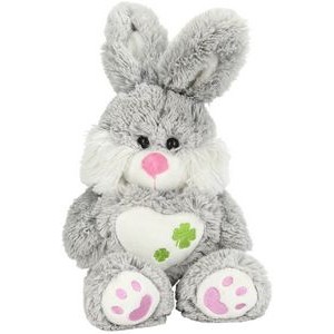 The Gray Love Bunny, A Custom Long Pile Promotional Plush