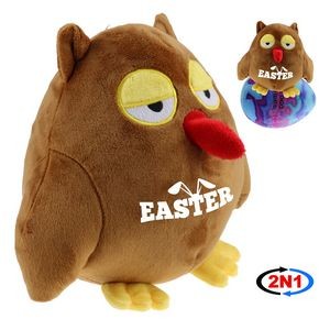 Wise Owl 2N1 Convertible Plush Toy & Egg Pillow