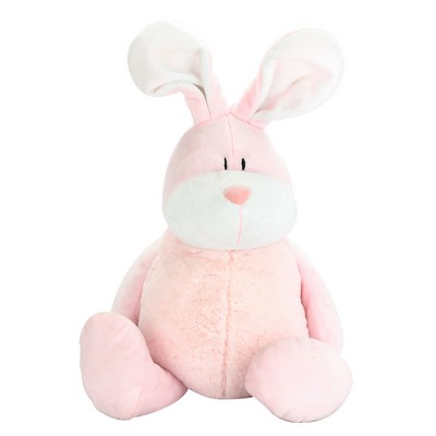 The Big Bunny in Pink, An Oversized Rabbit in Pastel Tones